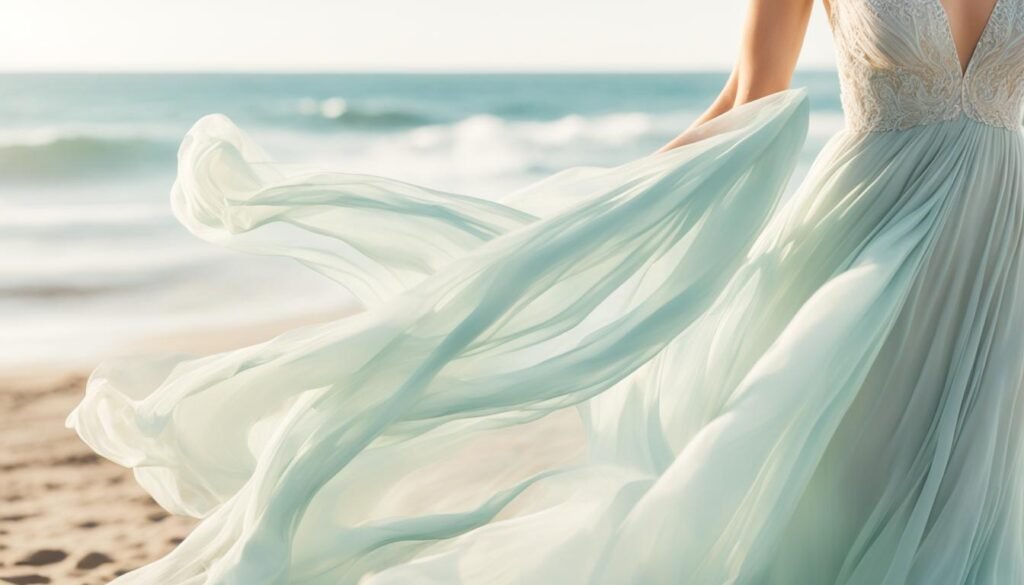 Beach Wedding Dress fabrics