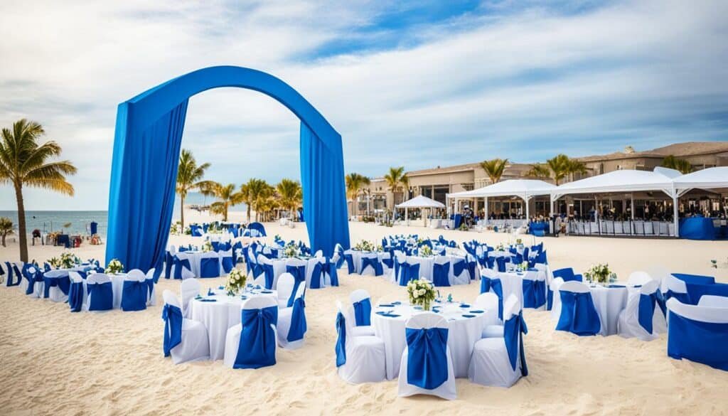 Beach wedding setup logistics