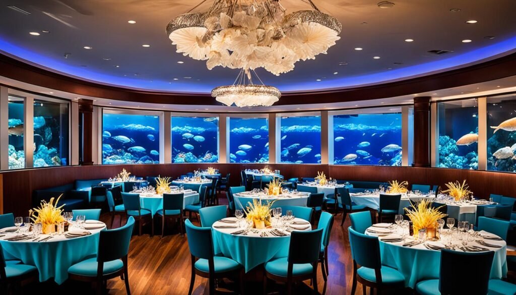 Jellyfish Restaurant ambiance and seafood cuisine