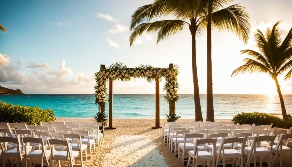 Kukua Beach Club destination wedding venue
