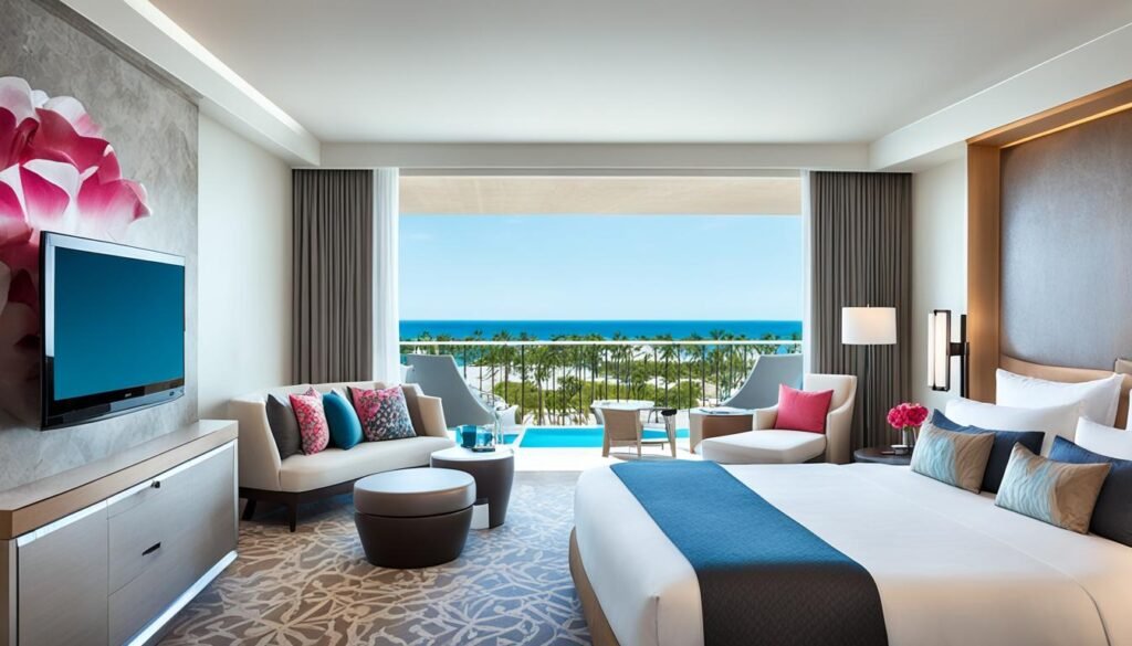 Luxurious accommodations at Dreams Onyx suites