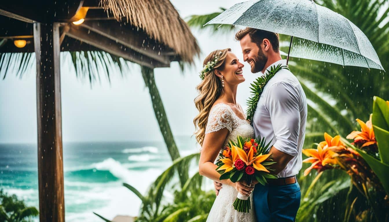 Rainy Wedding Day