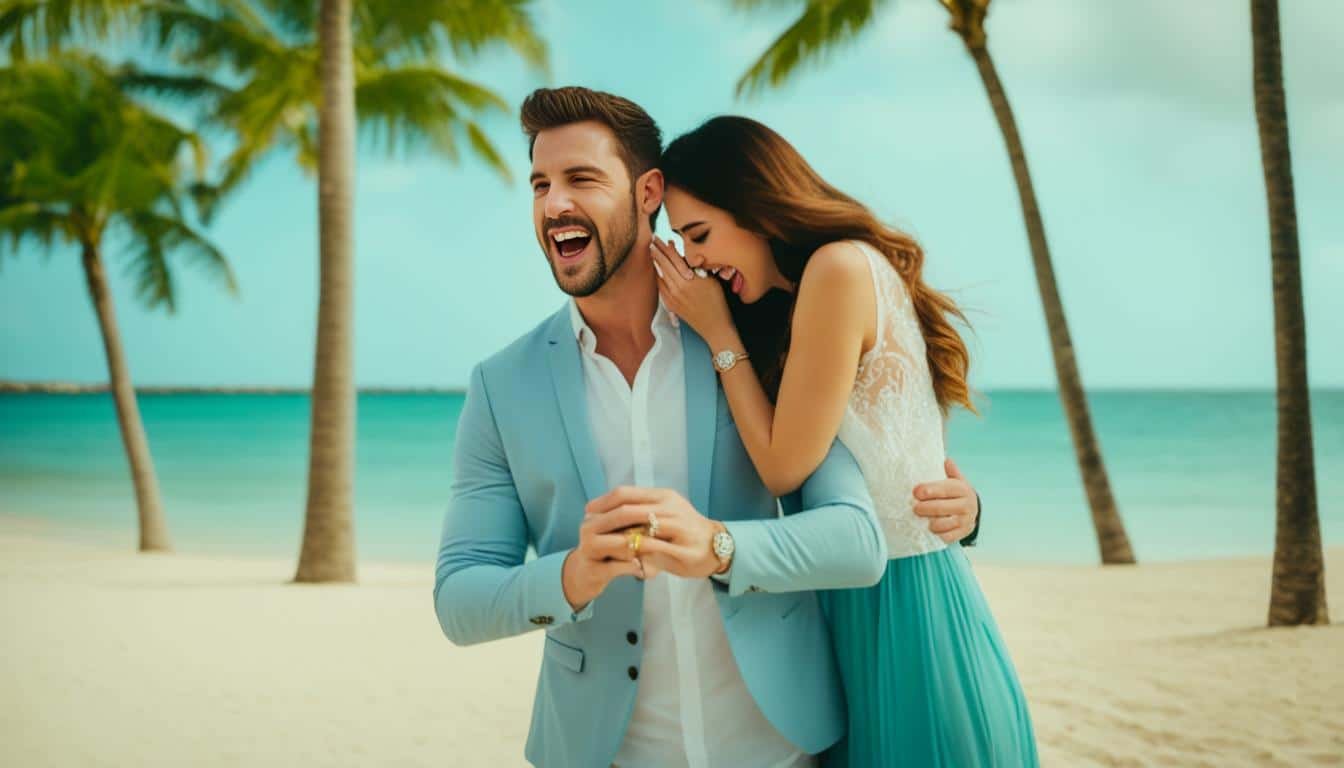 Surprise Engagement Macao Beach