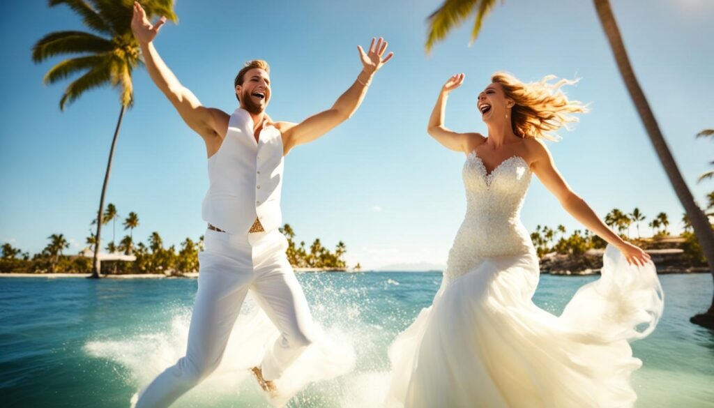 Trash the Dress activities in Punta Cana