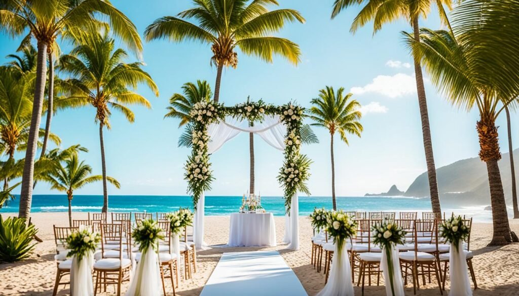 VIK Arena Blanca wedding setting