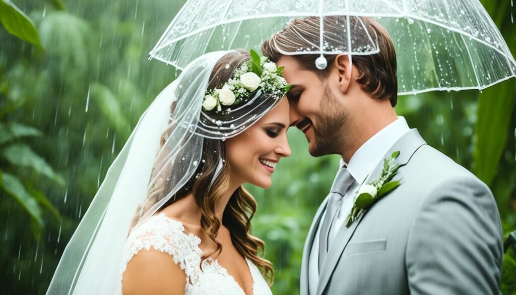 Wedding Attire for Rainy Wedding Day