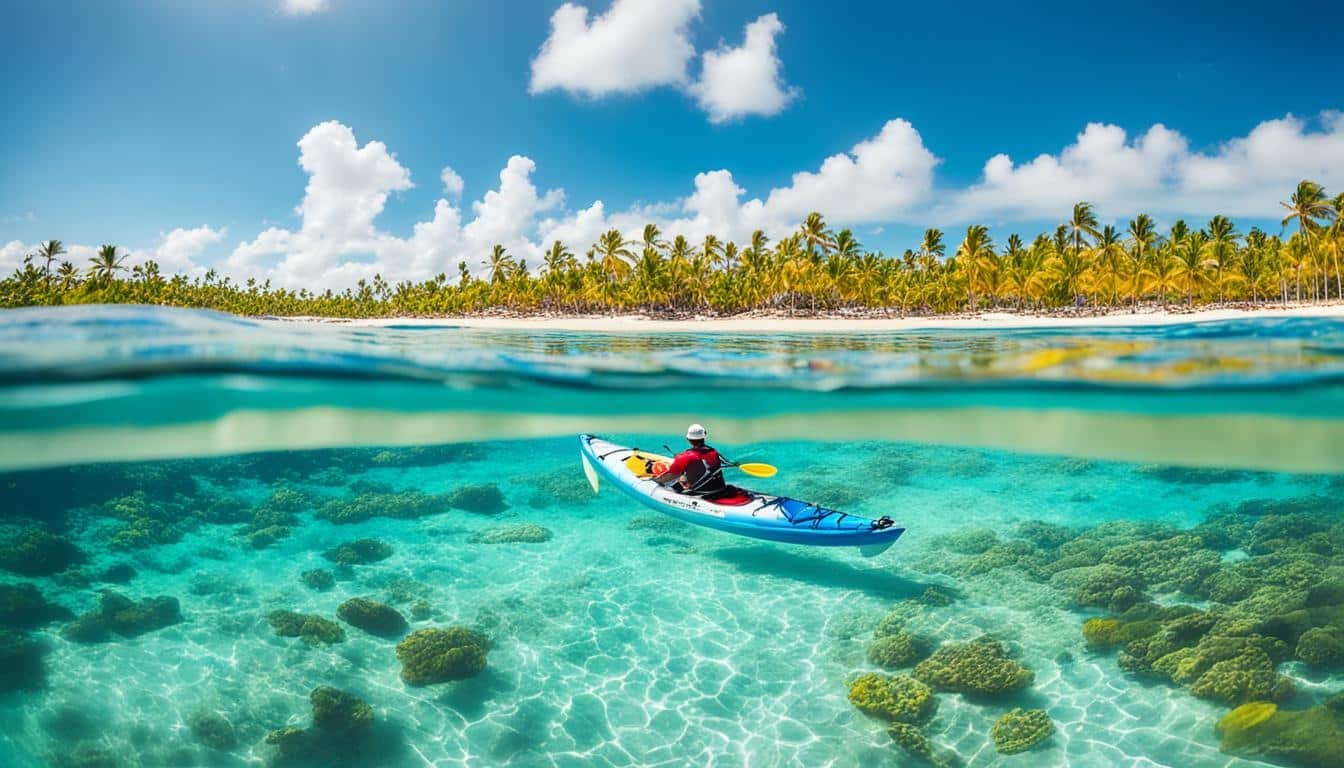 clear kayak photoshoot punta cana