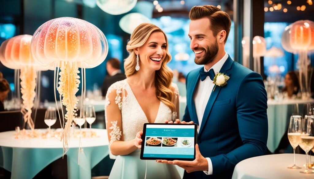 customizable wedding packages at Jellyfish Restaurant