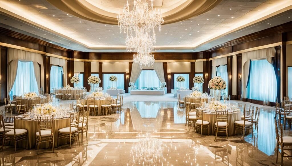 elegant ballroom for wedding receptions