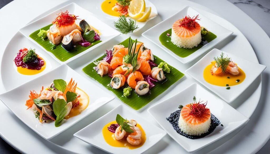 menu highlights at Jellyfish Restaurant