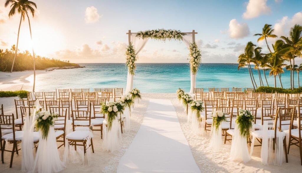 perfect wedding venue with breathtaking views and sandy beaches